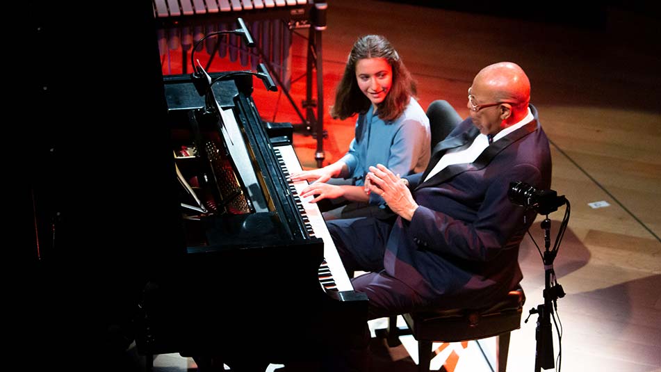 Hannah Mayer performs with Chucho Valdés
