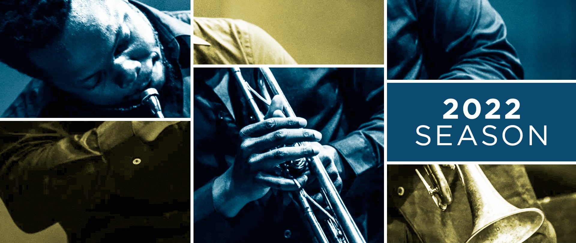 Live concerts are returning soon! A composite image of trumpeter Ambrose Akinmusire