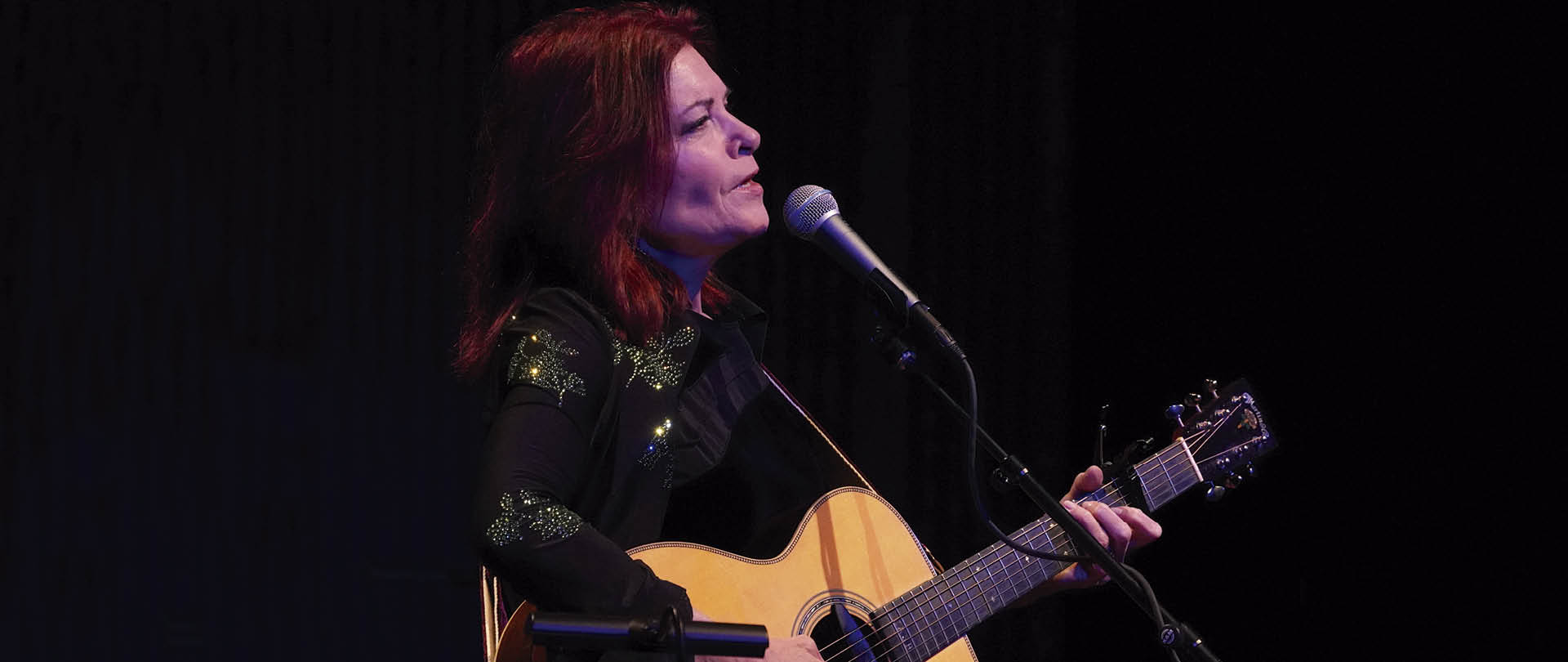 Rosanne Cash performing on stage at SFJAZZ