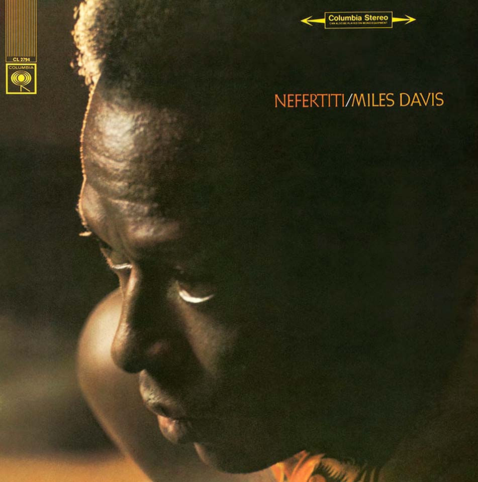 The cover art for Miles Davis's Nefertiti