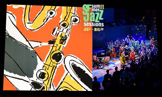 Sun Ra Arkestra with the 2023 Summer Sessions artwork