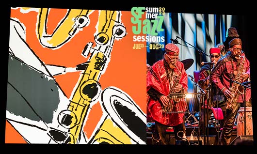 Sun Ra Arkestra with the 2023 Summer Sessions artwork
